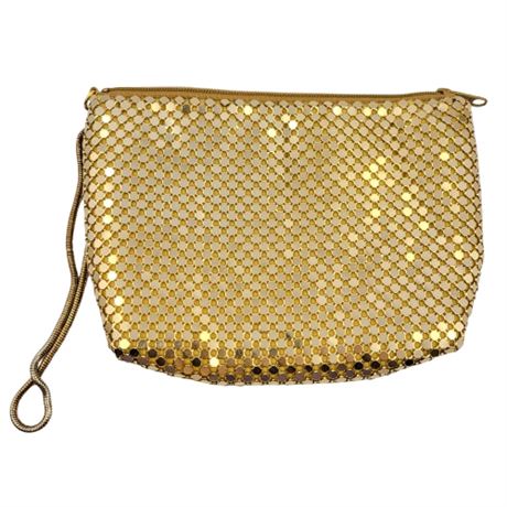 Gold Mesh Far Nine Makeup Bag