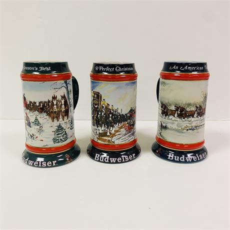 3 Budweiser Steins