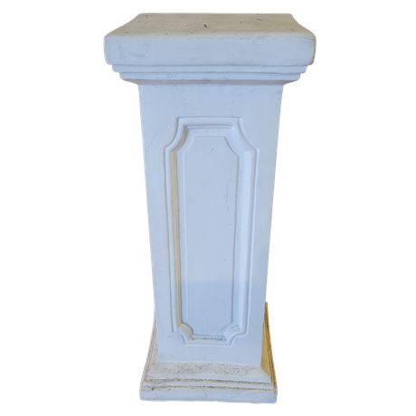 White Plaster Pedestal