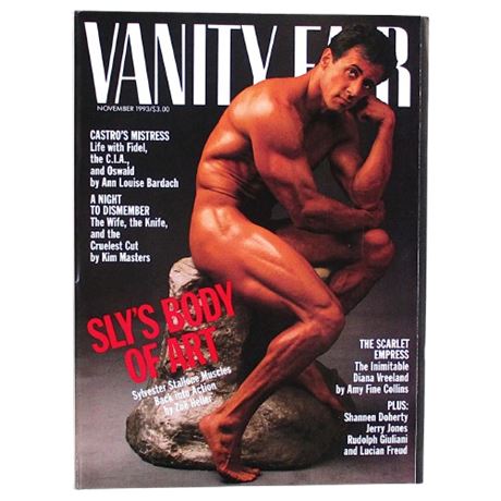 VTG Vanity Fair Magazine SYLVESTER STALLONE Cover ~ November 1993