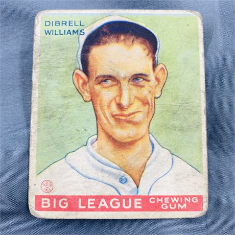 1933 Goudey Dibrell Williams #82