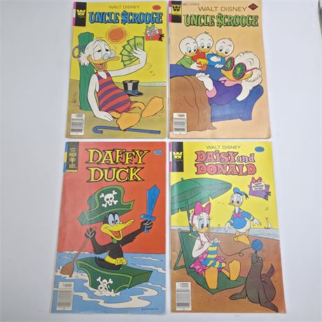 1970's Walt Disney Comic Books, Lot of 4