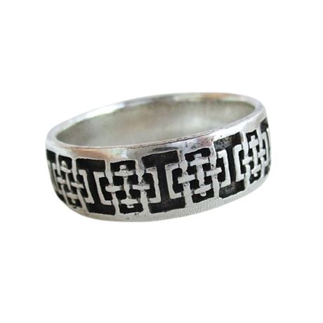 PETER STONE Celtic Knot 925 Sterling Silver Ring Sz 13