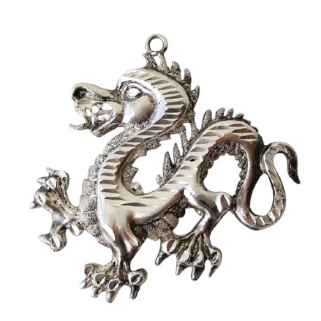 Sterling Silver CHINESE DRAGON Pendant