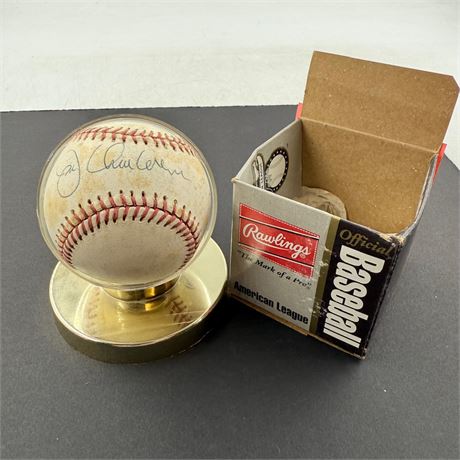 Joe Charboneau Signed Baseball