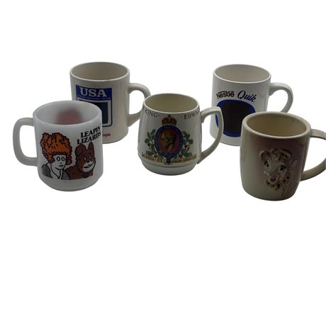 Five (5) Collector / Vintage Mugs