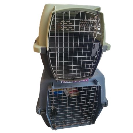 Pair of Petmate Dog Carriers