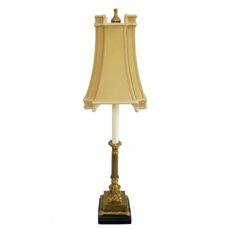 Chelsea House Brass Candlestick Table Lamp & Shade