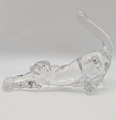 Lenox Crystal Stretching Cat 1994 Heavy