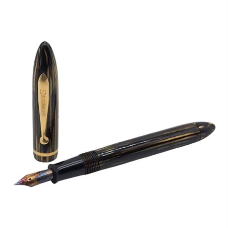 Vintage SHEAFFER Balance 350 Brown Striated Fountain Pen