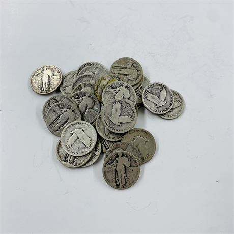 $8 UNSEARCHED Standing Liberty Quarters