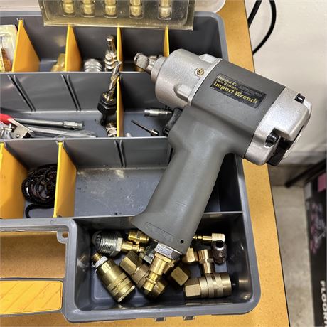 Central Pneumatic Impact Wrench #94802 & Misc. Tools, Parts