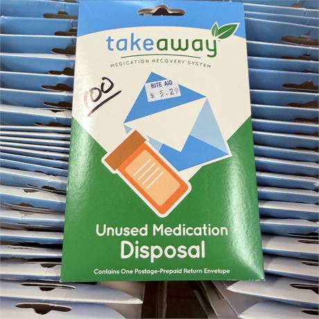 100 New Medication Disposal Kits