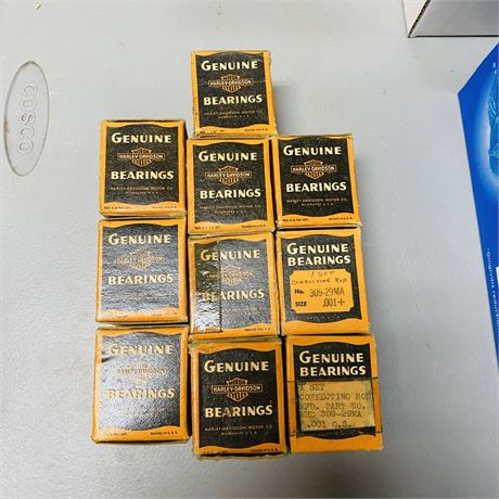 10 NOS WW2 Army Surplus Harley Davidson Bearings