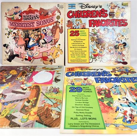 VTG 60's & 70's Disney Records