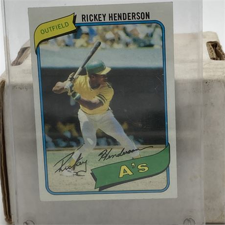 1980 RICKY HENDERSON ROOKIE CARD