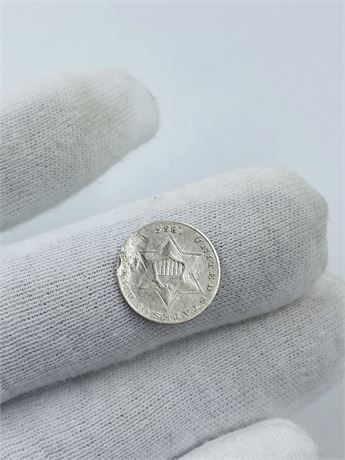 1855 3¢ Silver