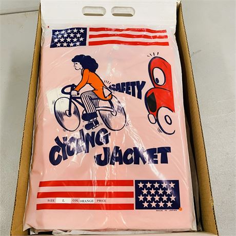 12 NOS Orange Rain Coats - Large