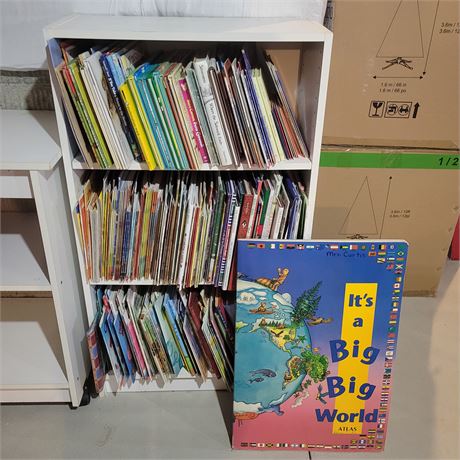Large Children's Book Shelf Lot