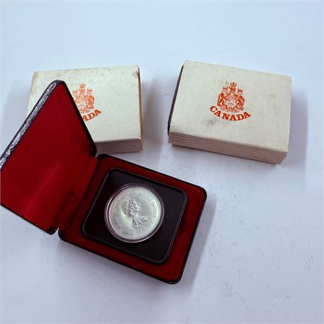 2x 1977 Canada $1 Coins