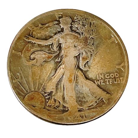 1941 Philadelphia Mint Walking Liberty Half Dollar