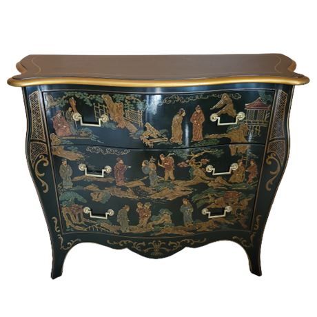 Drexel Et Cetera Serpentine Chinoiserie Chest of Drawers