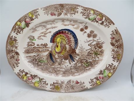 Vintage Turkey Platter Made in Japan #8
