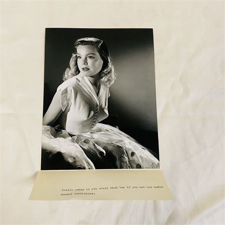 Cecile Aubrey Original Press Photo