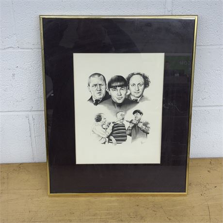A. Tillman 3 Stooges Framed Print
