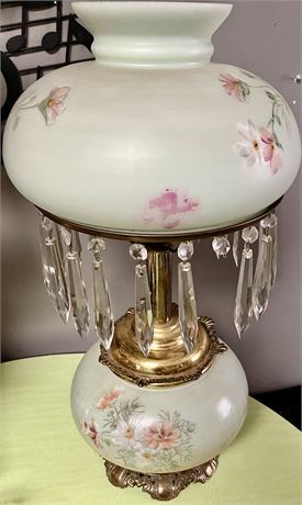Hand painted gone with the wind lamp
