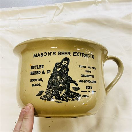 Vintage Mason’s Beer Extract Stoneware Pitcher