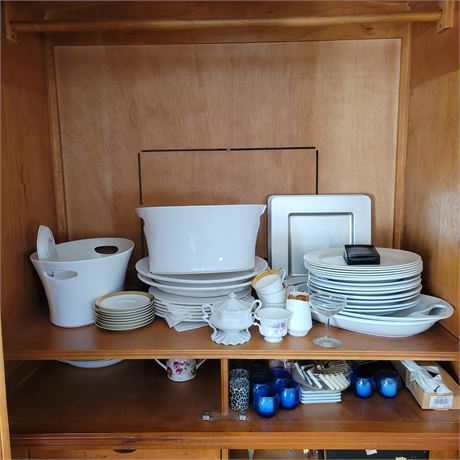 Dishware / Household Shelf Lot #1