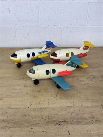 Three (3) Fisher Price Planes