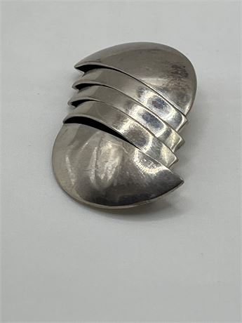 Deco Sterling silver brooch 14.56g