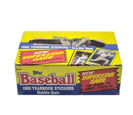 Topps 1988 Box of Yearbook Stickers