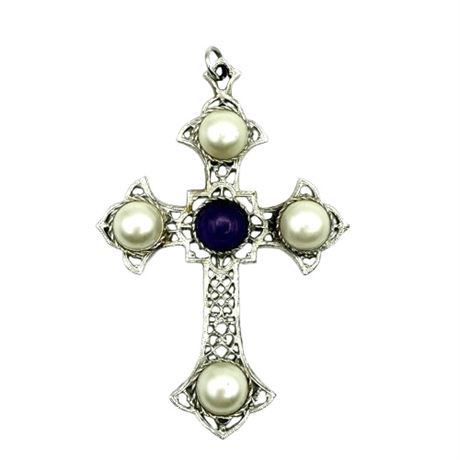 Vintage Sarah Coventy Cross Pendant