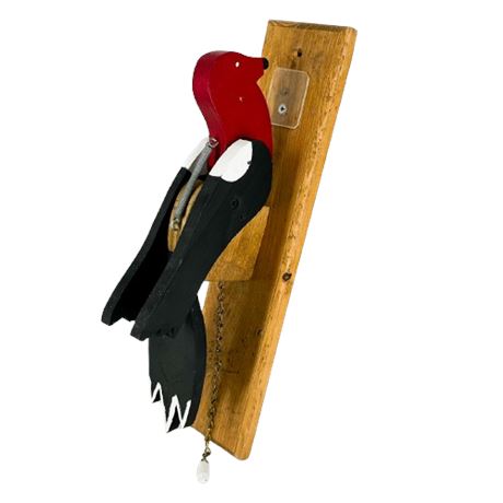 Wooden Handmade Woodpecker Door Knocker