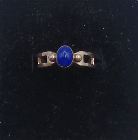 Sterling lapis ring 3.2 G size 7