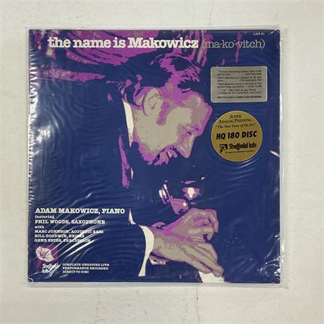 Adam Makowicz The Name is Makowicz Sealed Vinyl Record