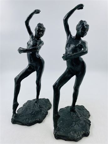 Vintage 18” Rodin Style Statues