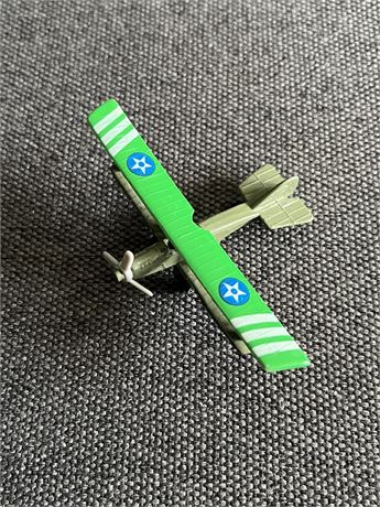 Metal mini airplane and wwII medal lot