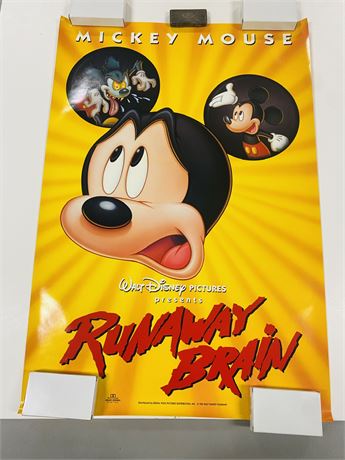 Mickey Mouse Runaway Brain Original DS 27x40 Movie Poster - Rolled