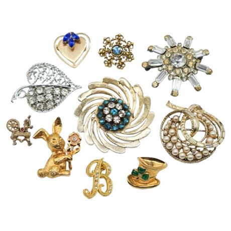 Vintage Brooches Lot