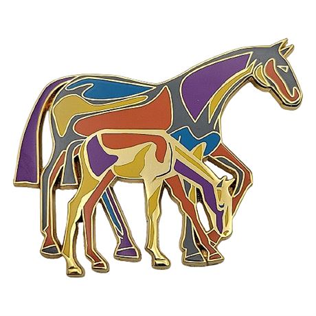 Honorable Order of Kentucky Colonels Horses Brooch