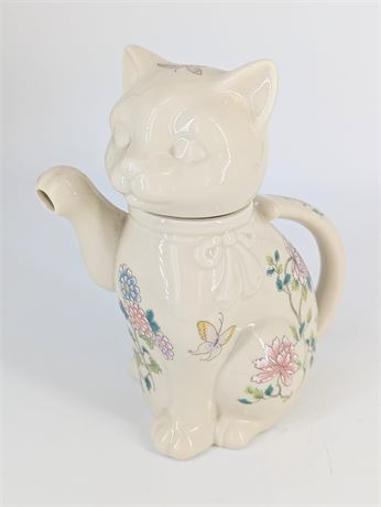 Flowered Cat Teapot Cho-Cho San Francisco