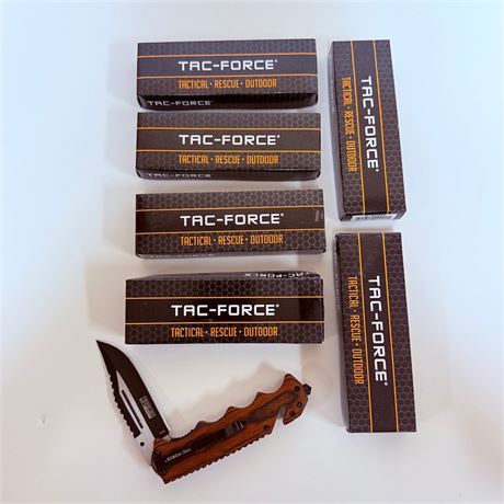 6 New Tac Force Knives