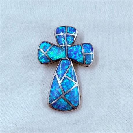 9.7g Navajo Sterling Opal Pendant