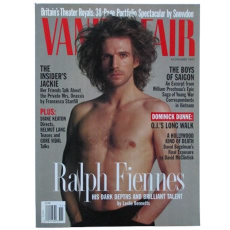 VTG Vanity Fair Magazine RALPH FIENNES Cover ~ November 1995