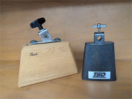 Pearl Ash Tone Wood Block Percussion Instrument 7x7" & TKO Percussion 6.25" T