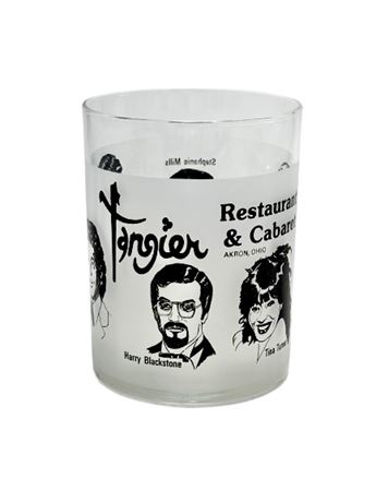 Vtg  Collectible "Stars" Tangier Restaurant & Cabaret Tumbler